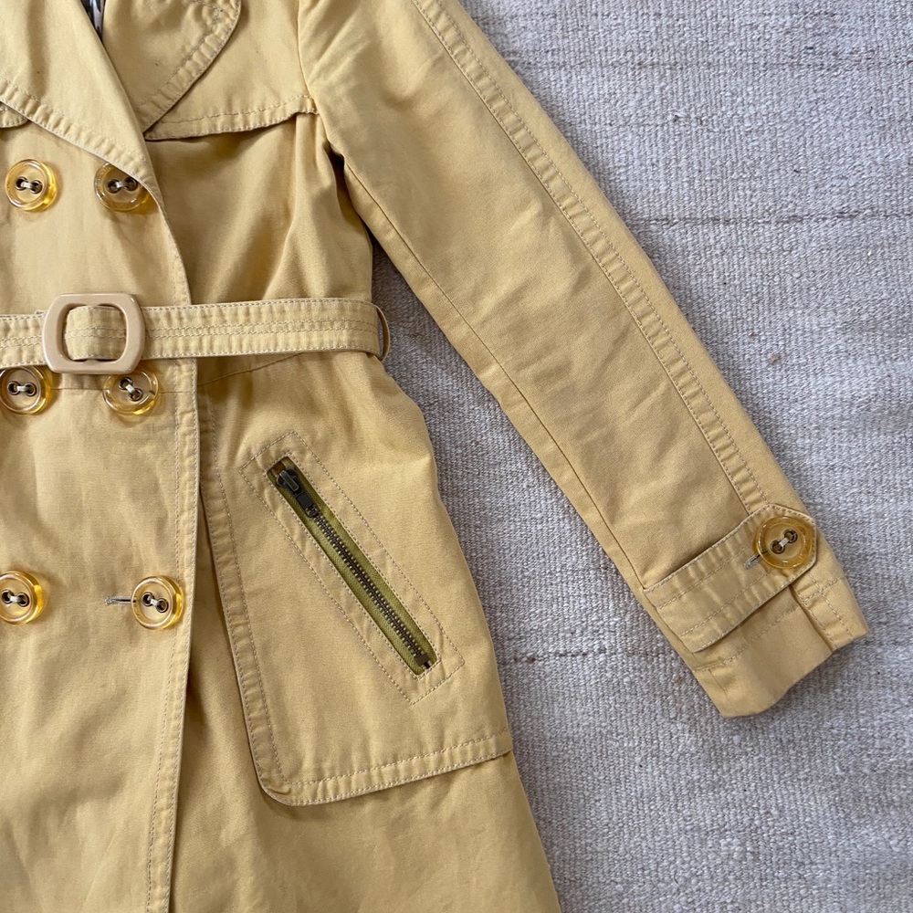 Marc by Marc Jacobs mustard trench coat